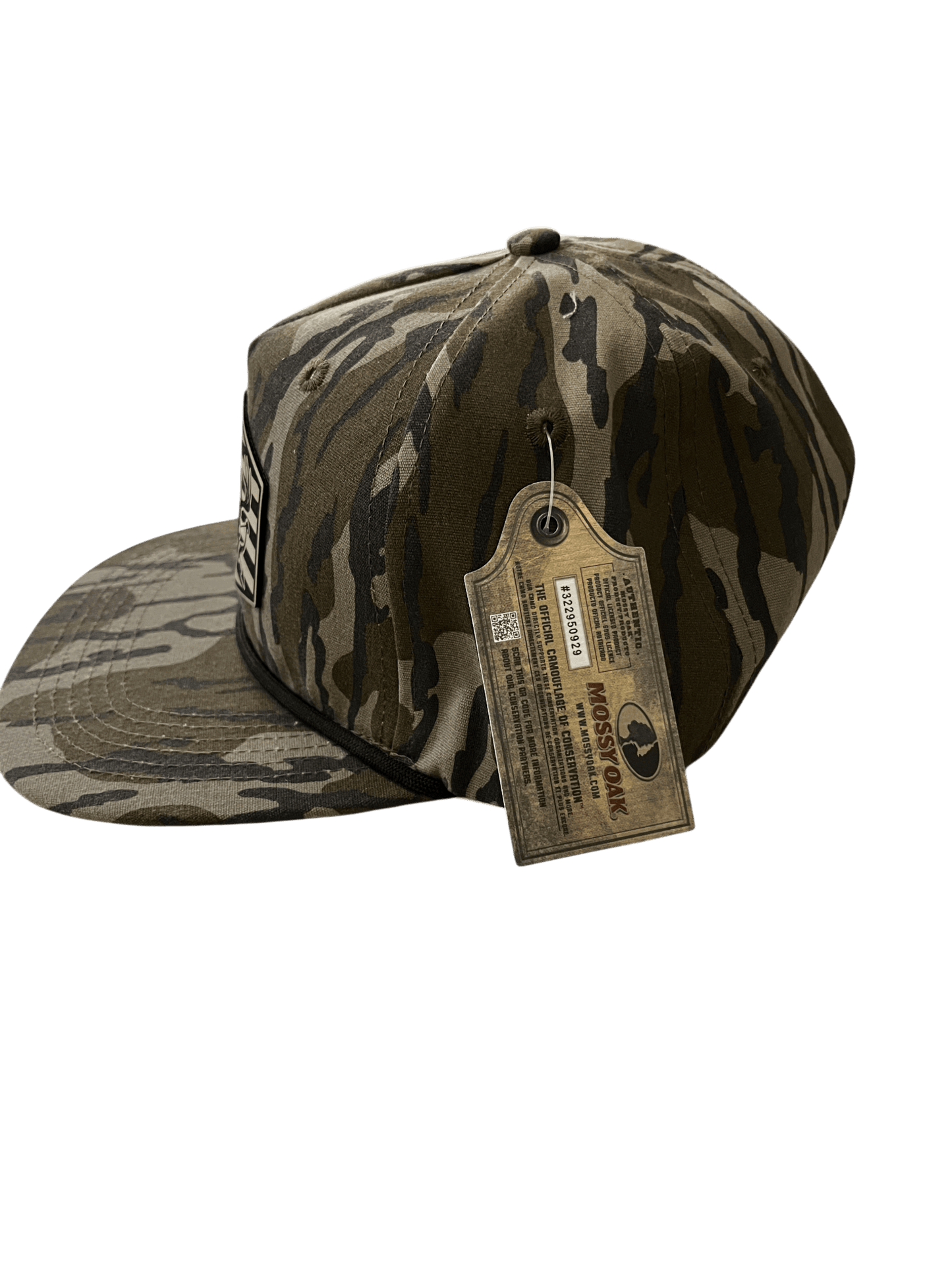 Bottomlands Camo Lost Hat Company Goat Rope - Rack and Bow patch - Cello Outdoors