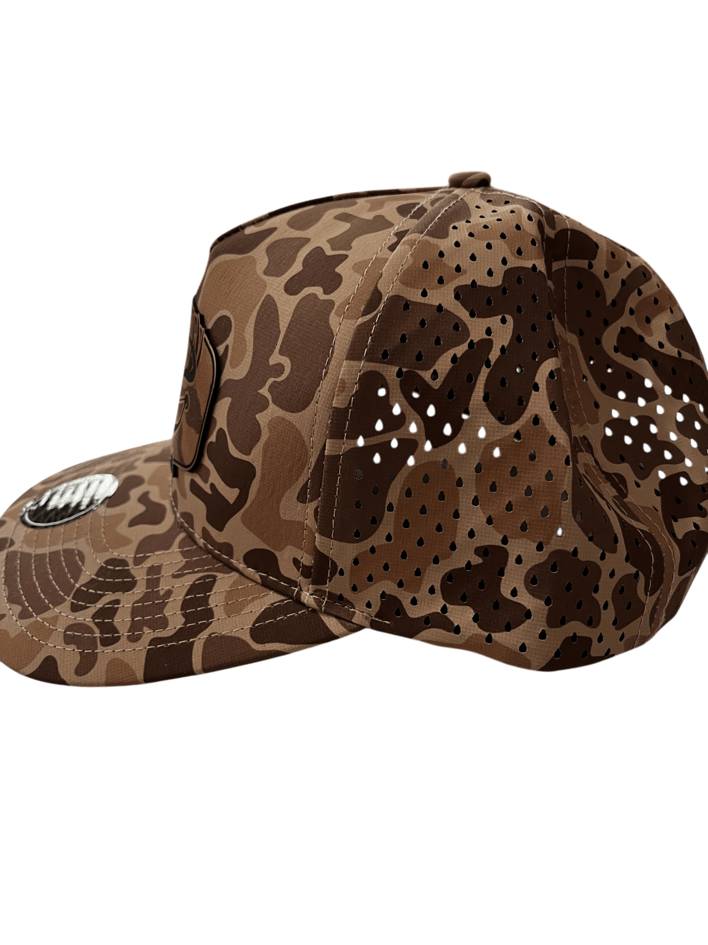 Brown Camo Zapped Headwear 5 - Panel Hat - Rack & Bow - Cello Outdoors