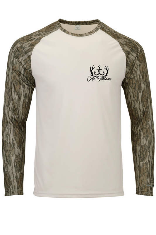 Long Sleeve Bottomlands Performance T-Shirt - Flag
