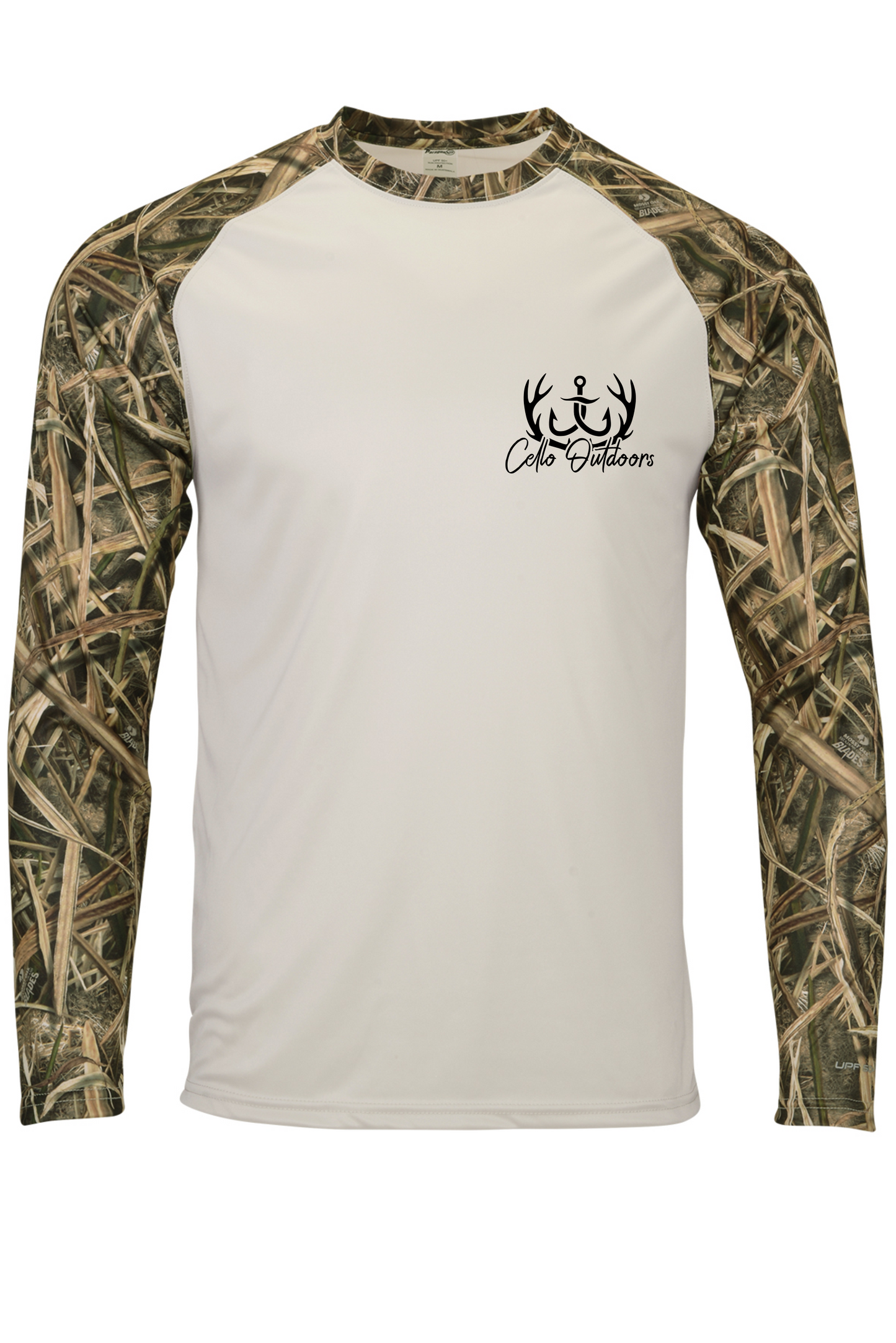 Long Sleeve Shadow Grass Performance T-Shirt - Flying Mallard