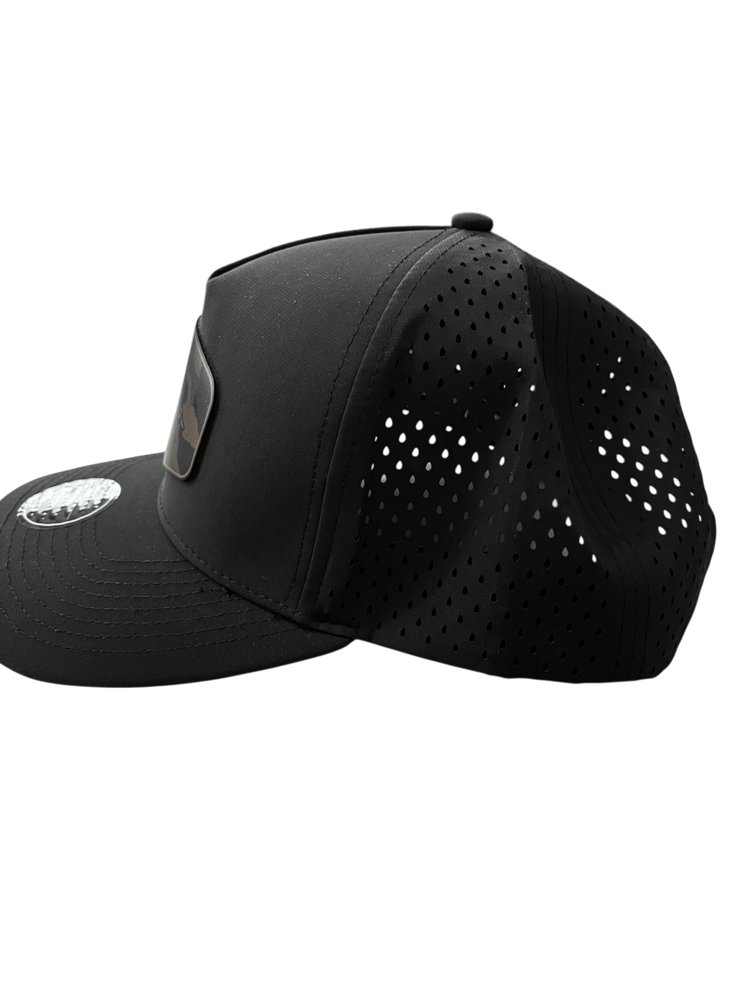 Black Zapped Headwear 5 - Panel Hat - Duck Patch - Cello Outdoors