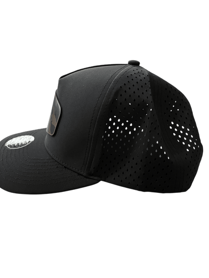 Black Zapped Headwear 5 - Panel Hat - Duck Patch - Cello Outdoors
