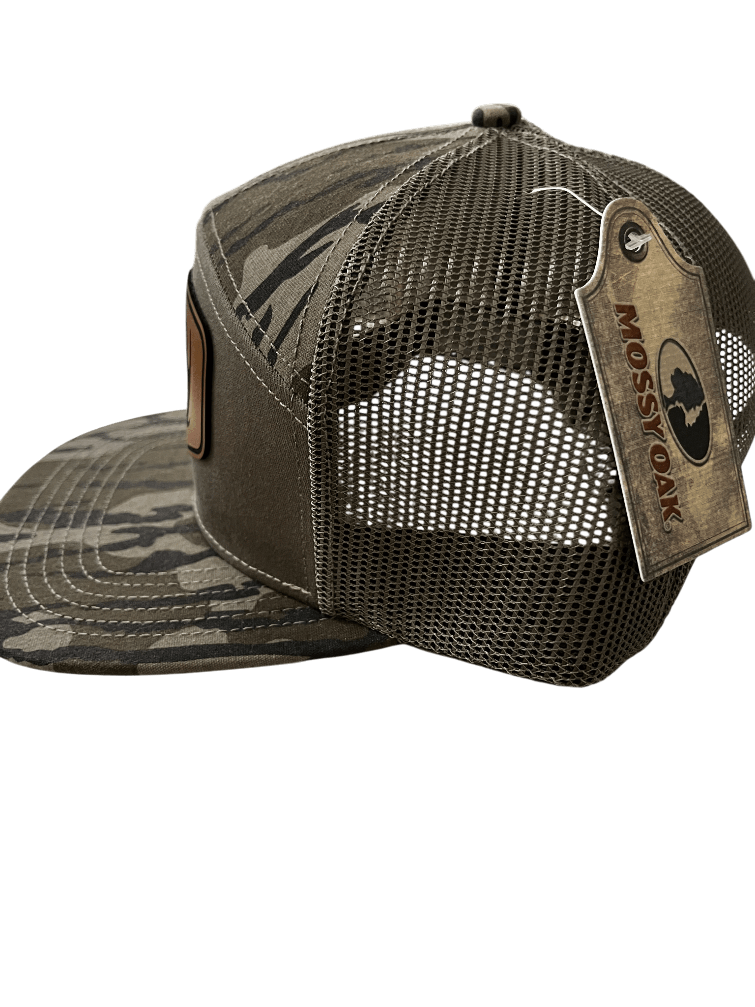 Bottomland Camo - Lost Hat Company 7 - Panel Hat - Logo Patch - Cello Outdoors