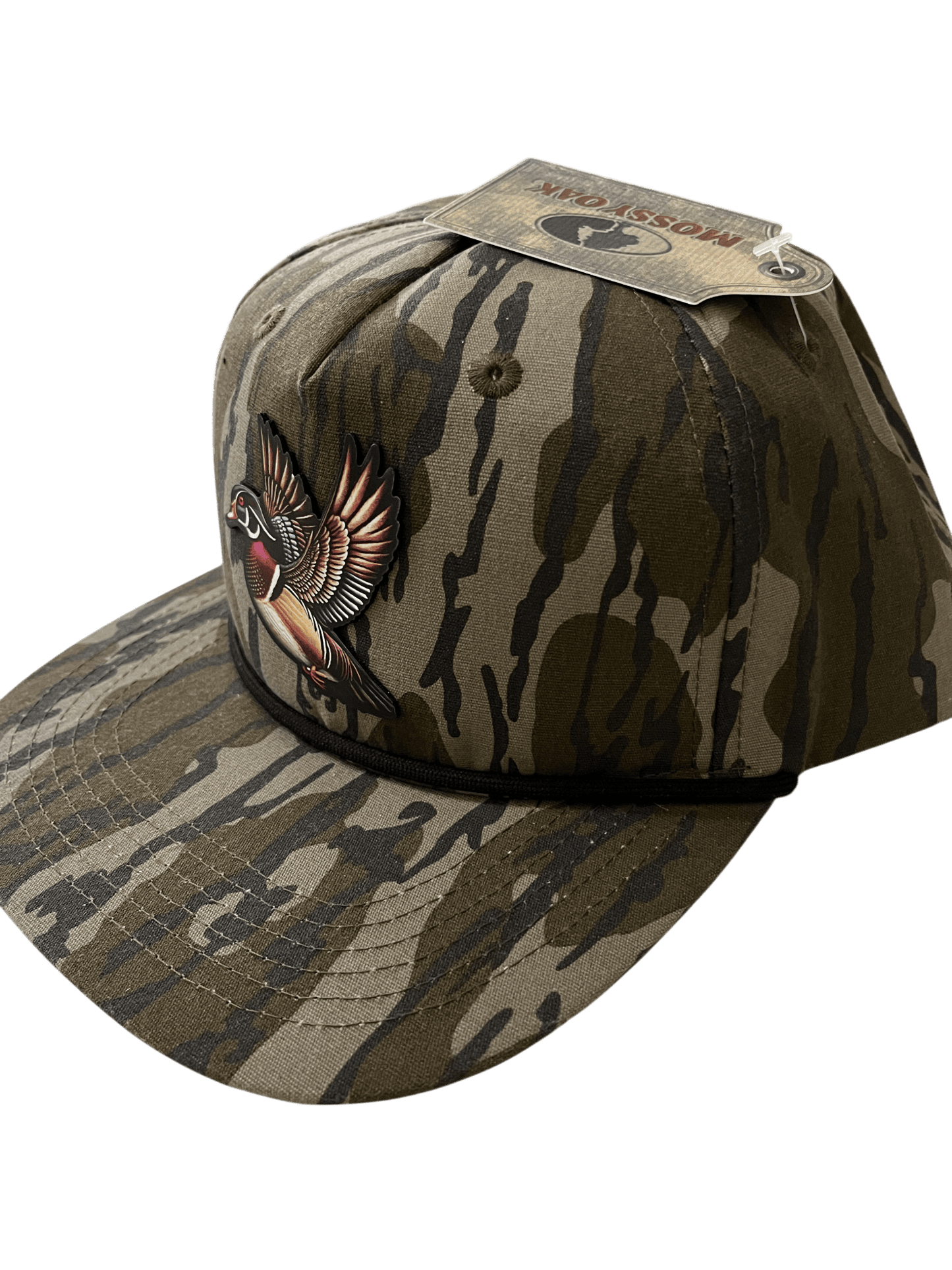 Bottomlands Camo Lost Hat Company Goat Rope - Wood Duck Patch - Cello Outdoors