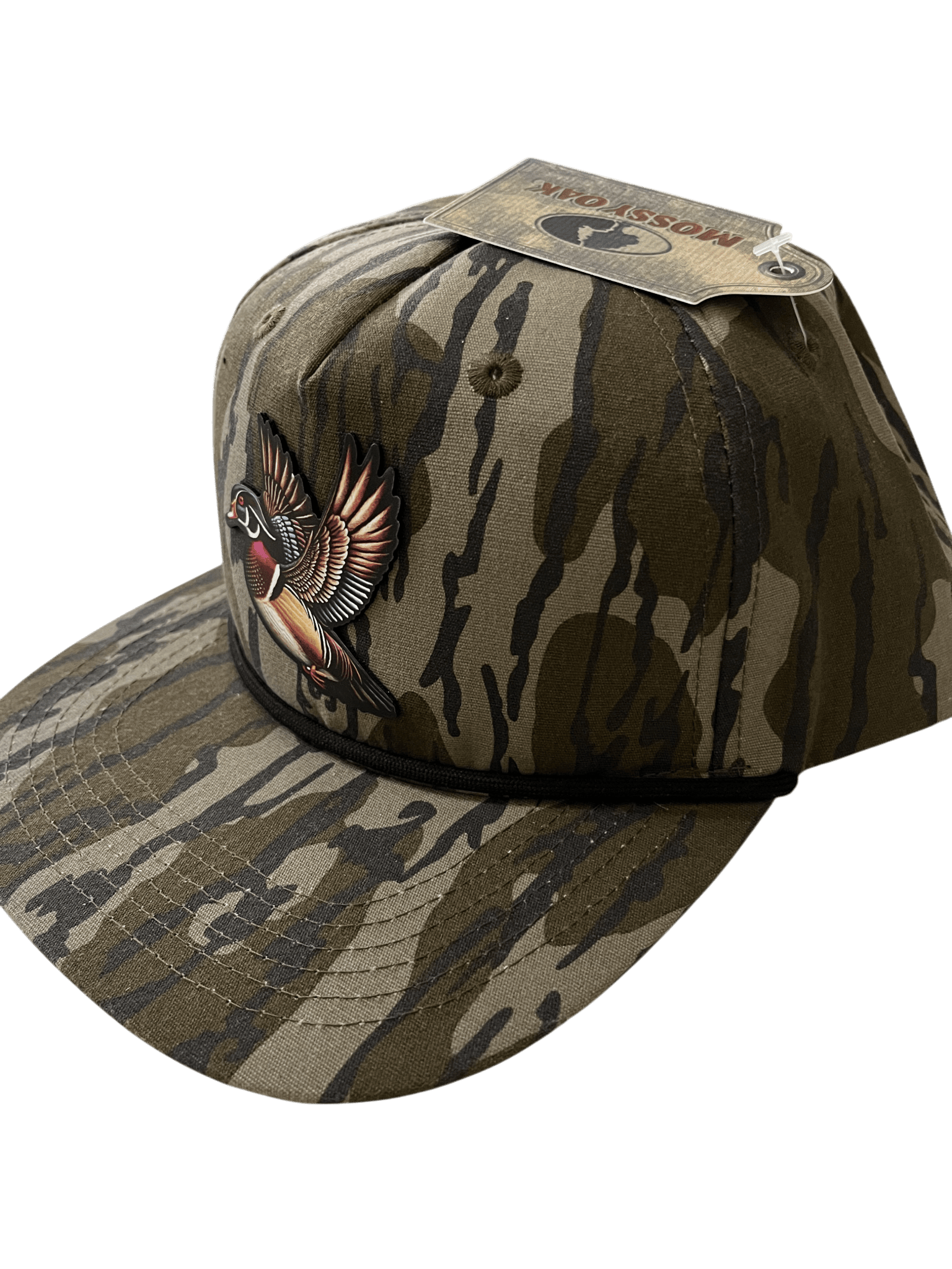 Bottomlands Camo Lost Hat Company Goat Rope - Wood Duck Patch - Cello Outdoors