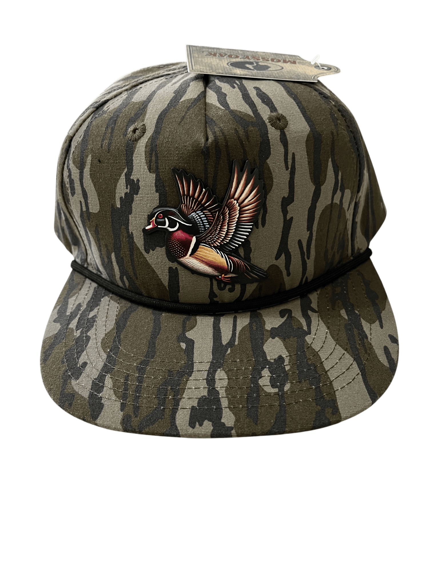 Bottomlands Camo Lost Hat Company Goat Rope - Wood Duck Patch - Cello Outdoors