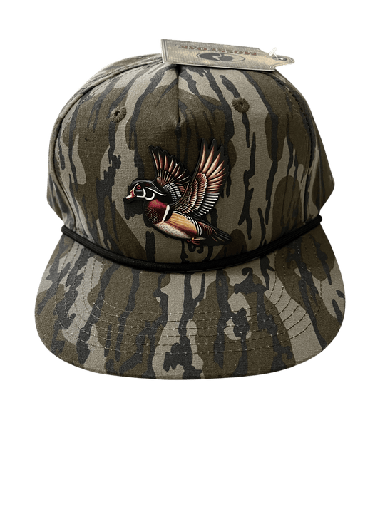 Bottomlands Camo Lost Hat Company Goat Rope - Wood Duck Patch - Cello Outdoors