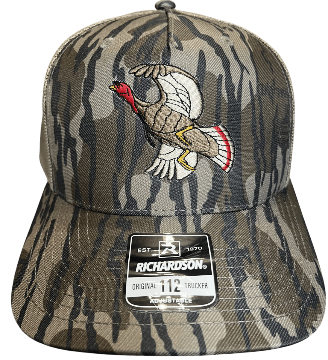 Bottomlands Camo Richardson 112PFP - Flying Turkey - Cello Outdoors