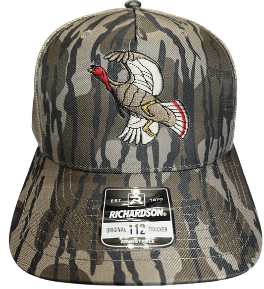 Bottomlands Camo Richardson 112PFP - Flying Turkey - Cello Outdoors