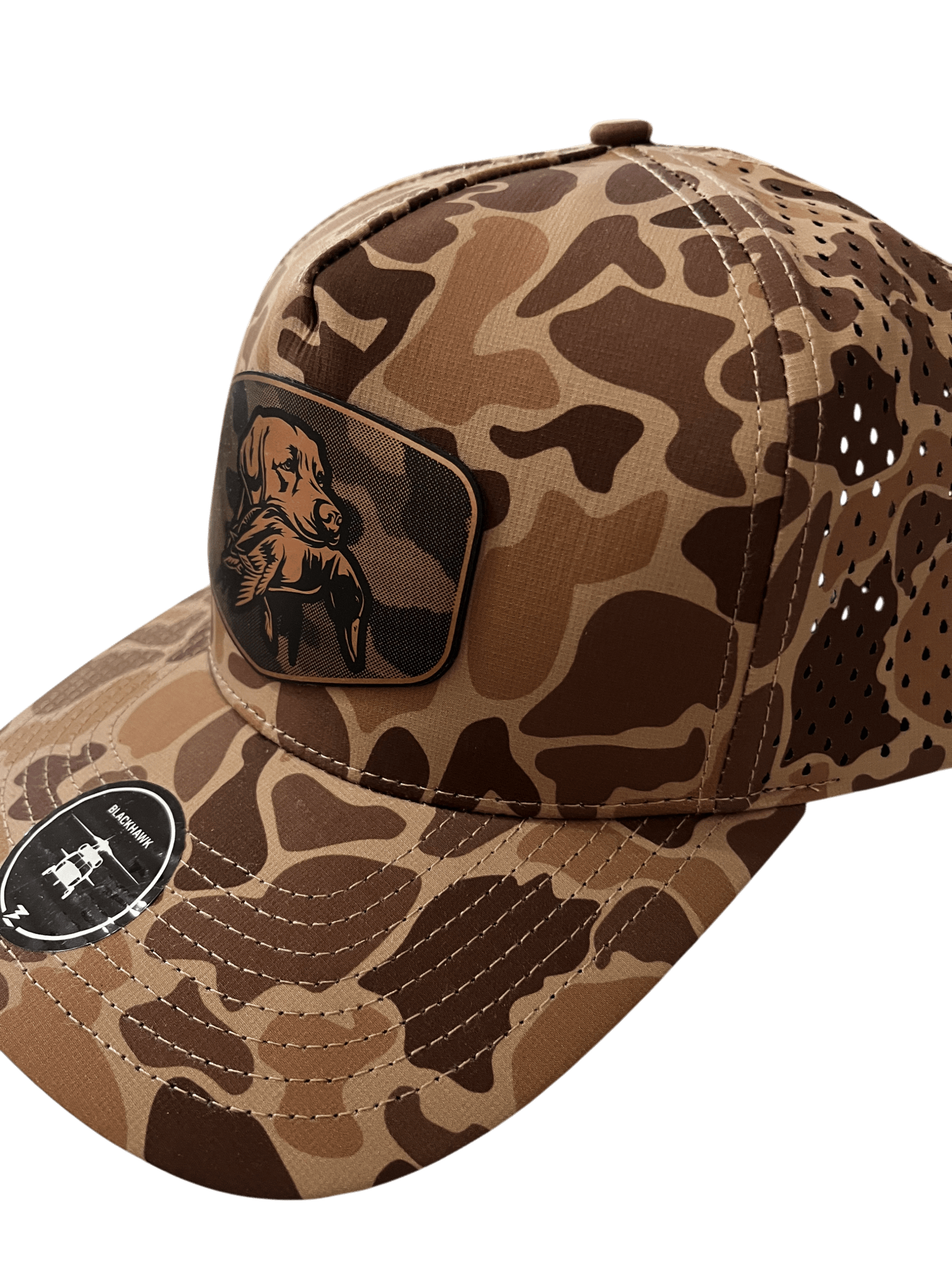 Brown Camo Zapped Headwear 5 - Panel Hat - Dog & Duck - Cello Outdoors