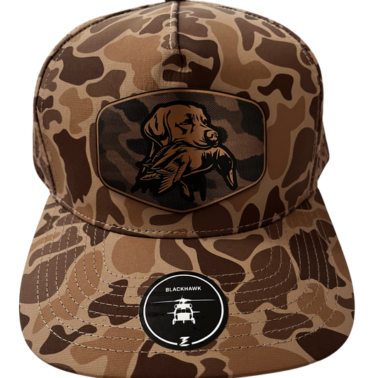 Brown Camo Zapped Headwear 5 - Panel Hat - Dog & Duck - Cello Outdoors