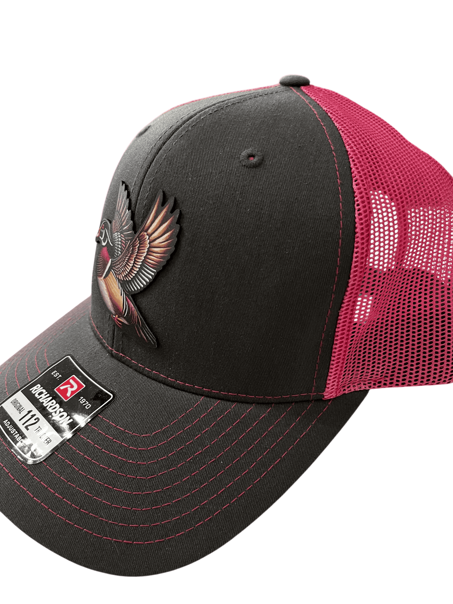 Charcoal/Pink Richardson 112 - Wood Duck Patch - Cello Outdoors