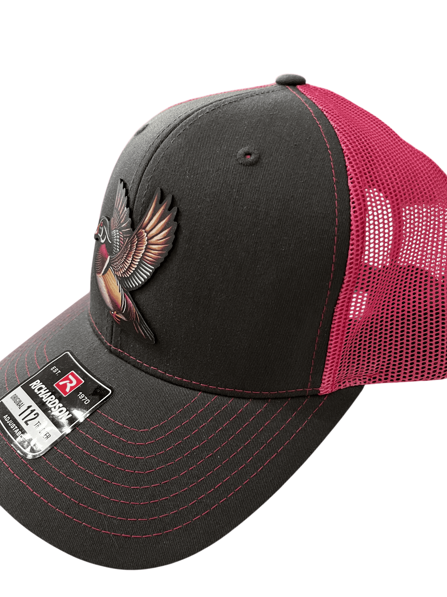 Charcoal/Pink Richardson 112 - Wood Duck Patch - Cello Outdoors