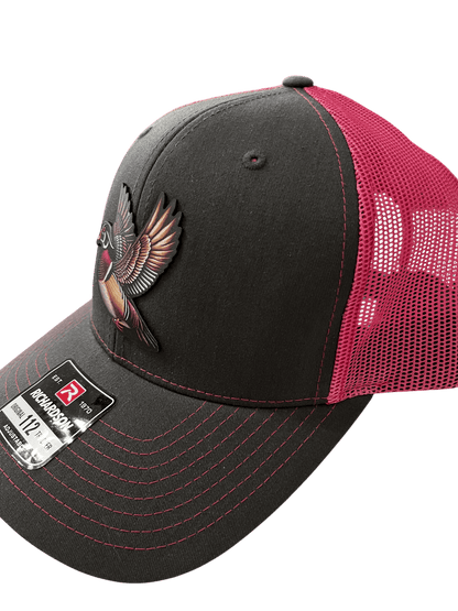 Charcoal/Pink Richardson 112 - Wood Duck Patch - Cello Outdoors