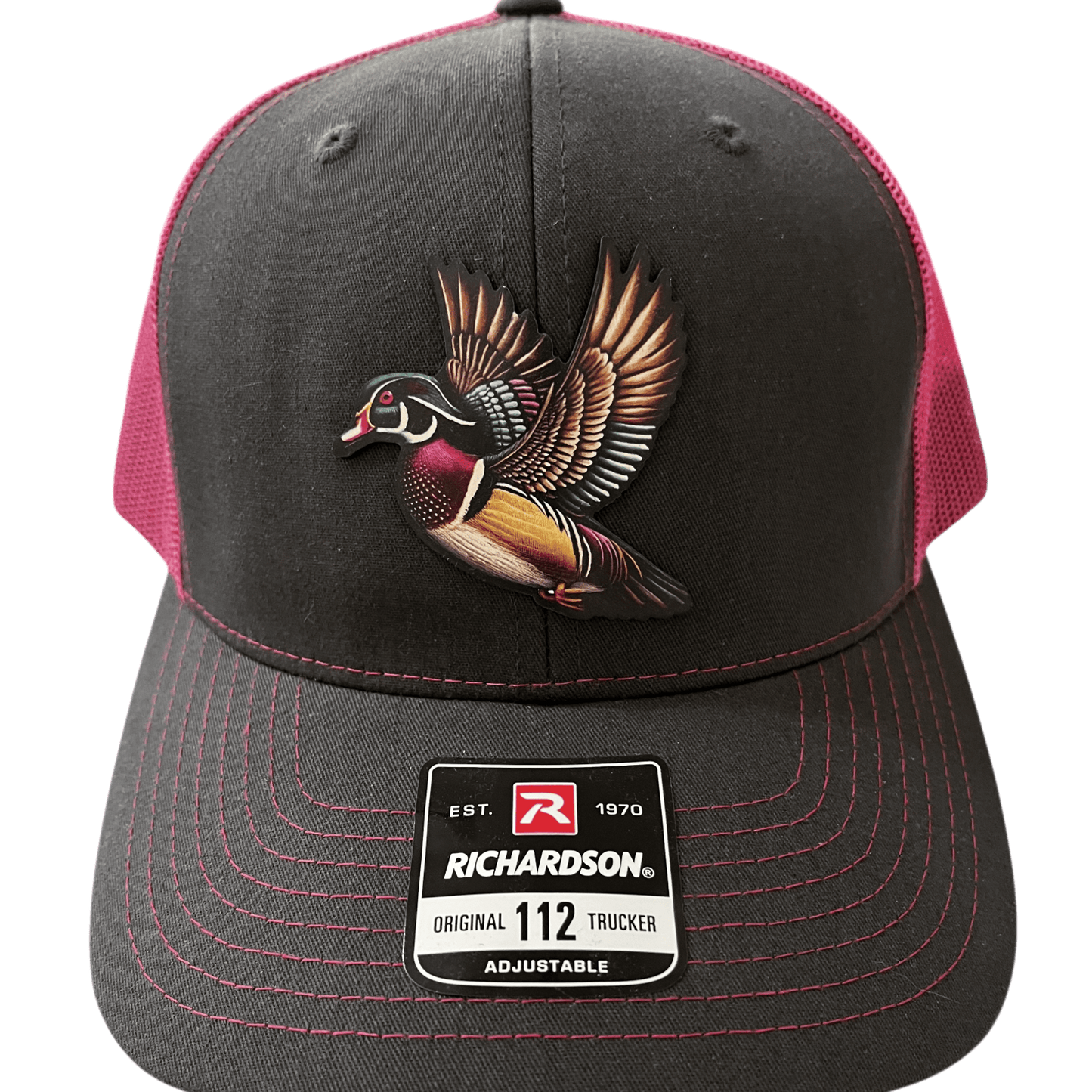 Charcoal/Pink Richardson 112 - Wood Duck Patch - Cello Outdoors