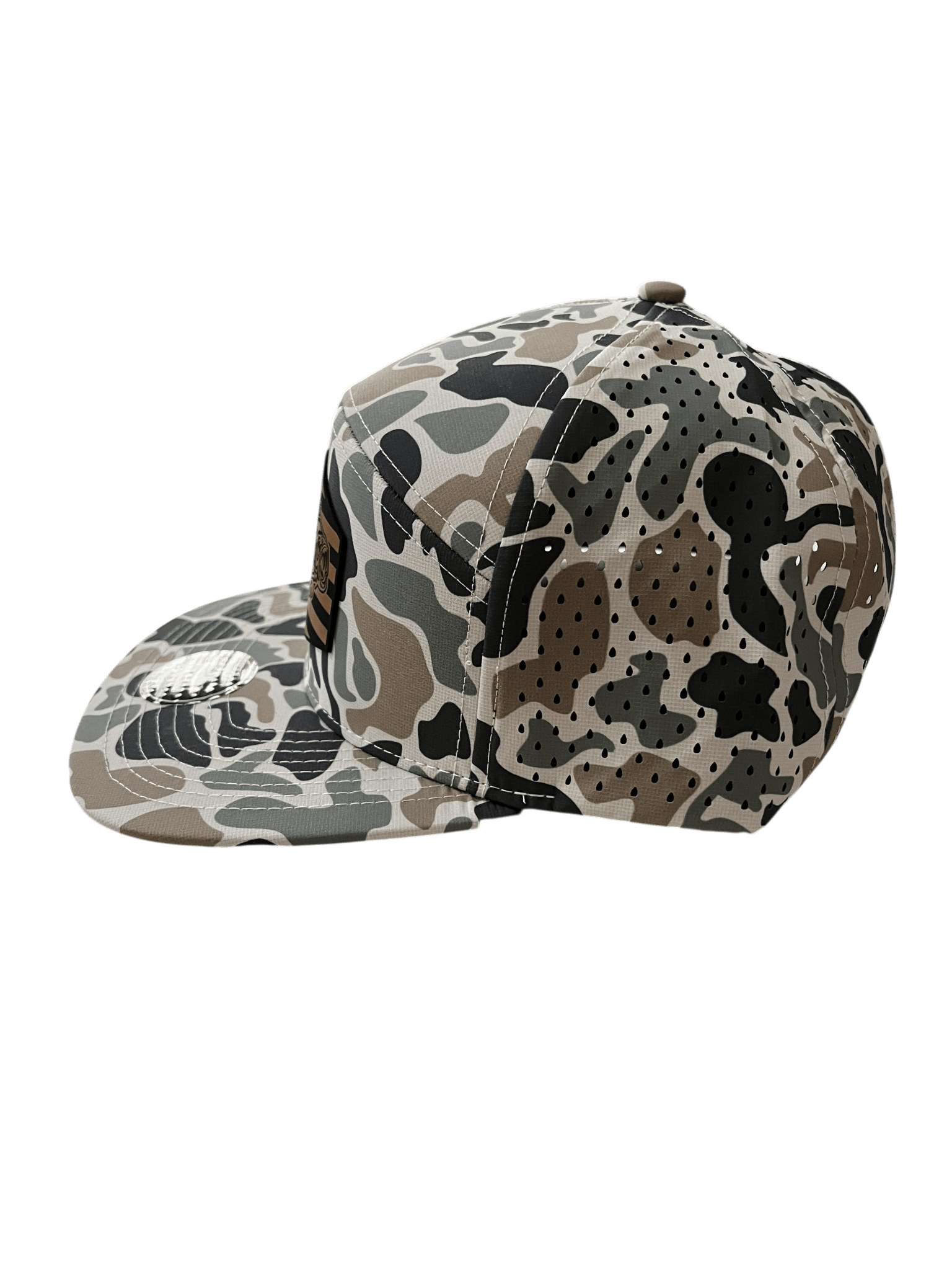 Jungle Camo Zapped Headwear 7 - Panel Hat - Flag and Bass - Cello Outdoors