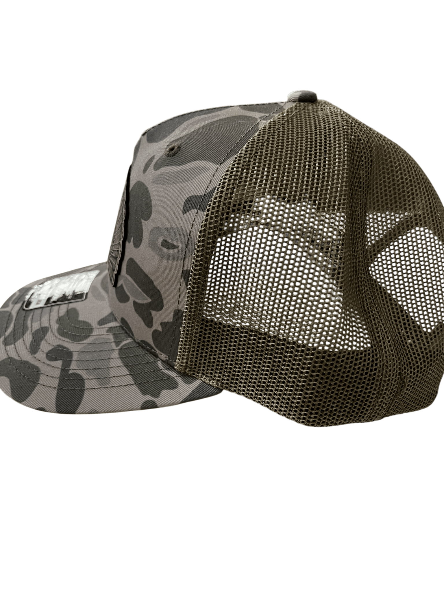 Marsh Camo Richardson 112PFP - 5 - Panel Hat - Turkey Fan Patch - Cello Outdoors