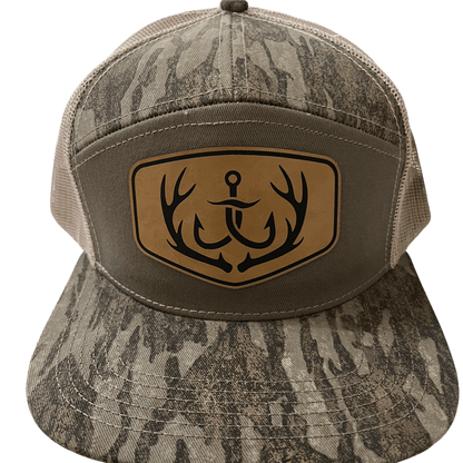 New Bottomland Camo - Lost Hat Company 7 - Panel Hat - CO Logo - Cello Outdoors