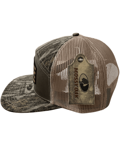 New Bottomland Camo - Lost Hat Company 7 - Panel Hat - Flag and Turkey Patch - Cello Outdoors