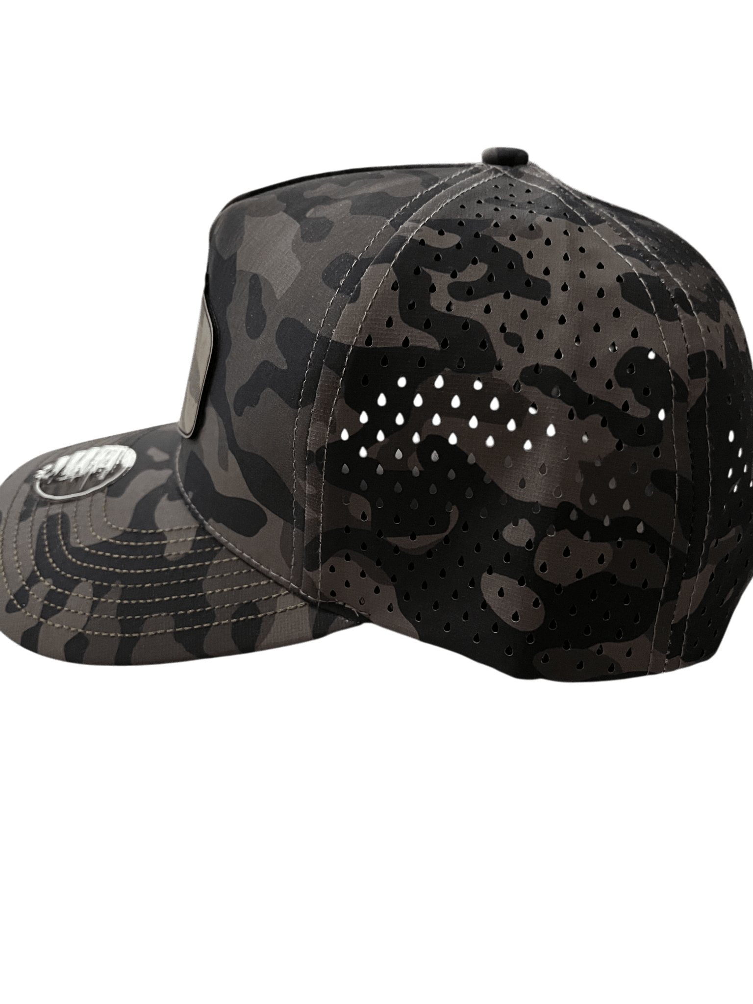 Olive Camo Zapped Headwear 5 - Panel Hat - Jumping Deer - Cello Outdoors