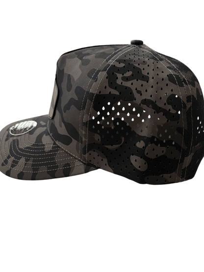 Olive Camo Zapped Headwear 5 - Panel Hat - Jumping Deer - Cello Outdoors