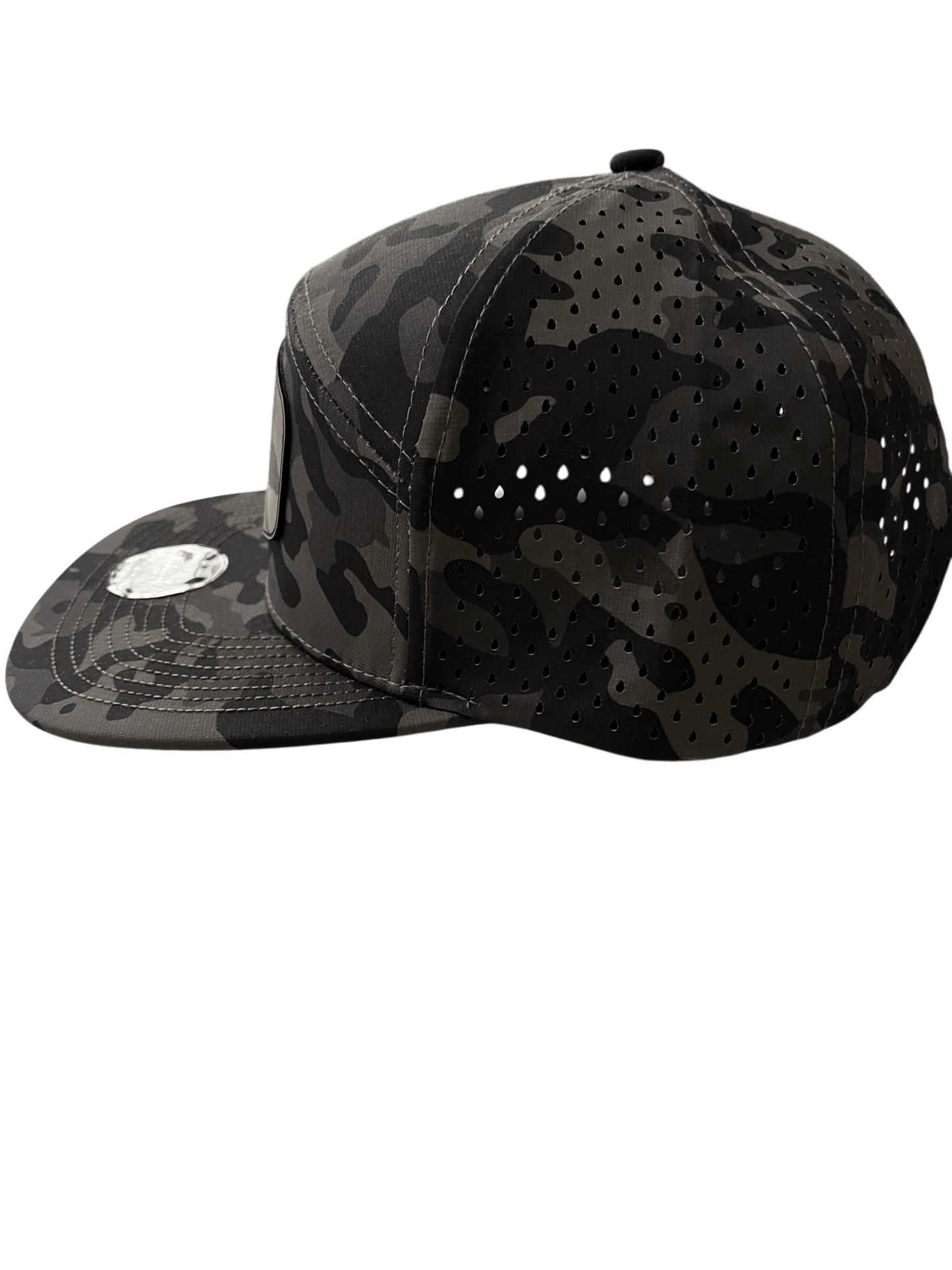 Olive Camo Zapped Headwear 7 - Panel Hat - Duck Patch - Cello Outdoors