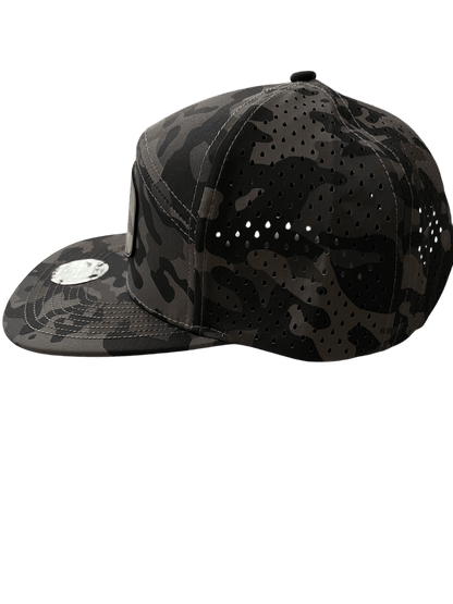 Olive Camo Zapped Headwear 7 - Panel Hat - Duck Patch - Cello Outdoors