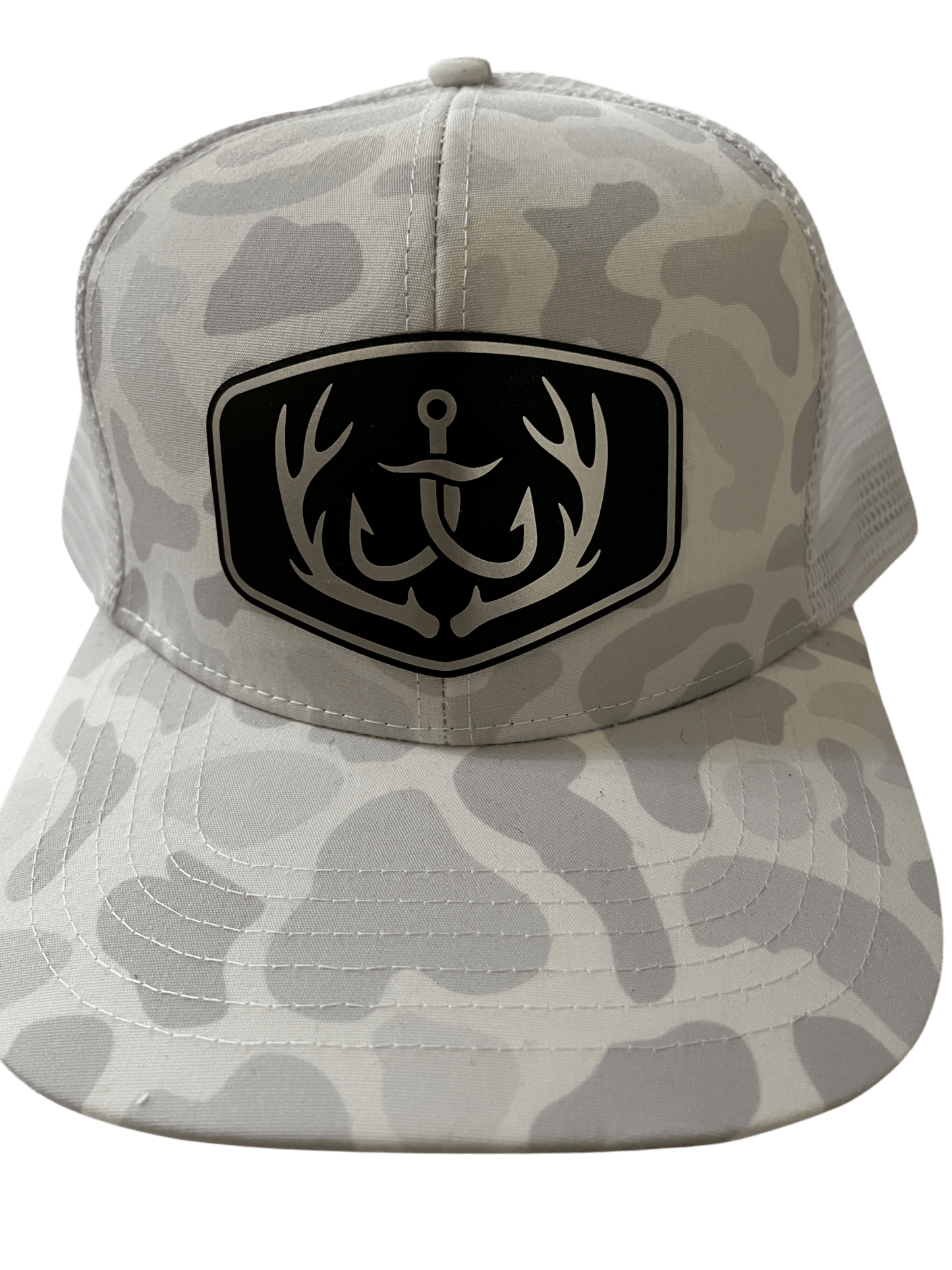 Snow Camo 6 - Panel Hat - Cello Outdoors Logo - Cello Outdoors