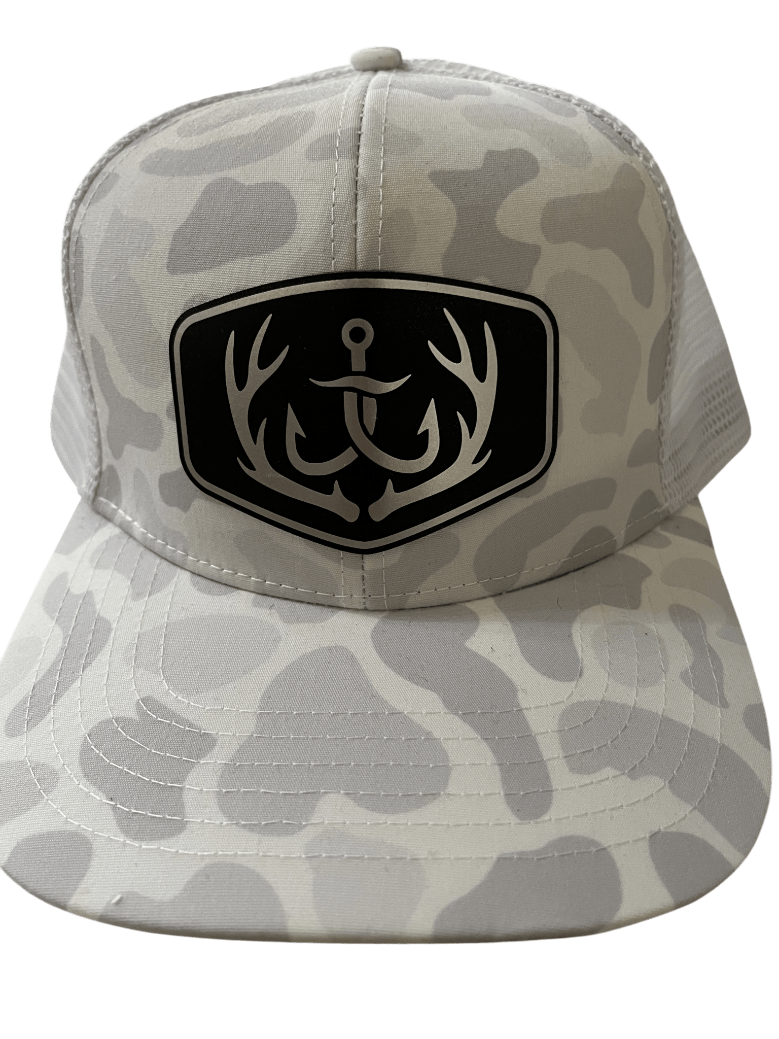 Snow Camo 6 - Panel Hat - Cello Outdoors Logo - Cello Outdoors
