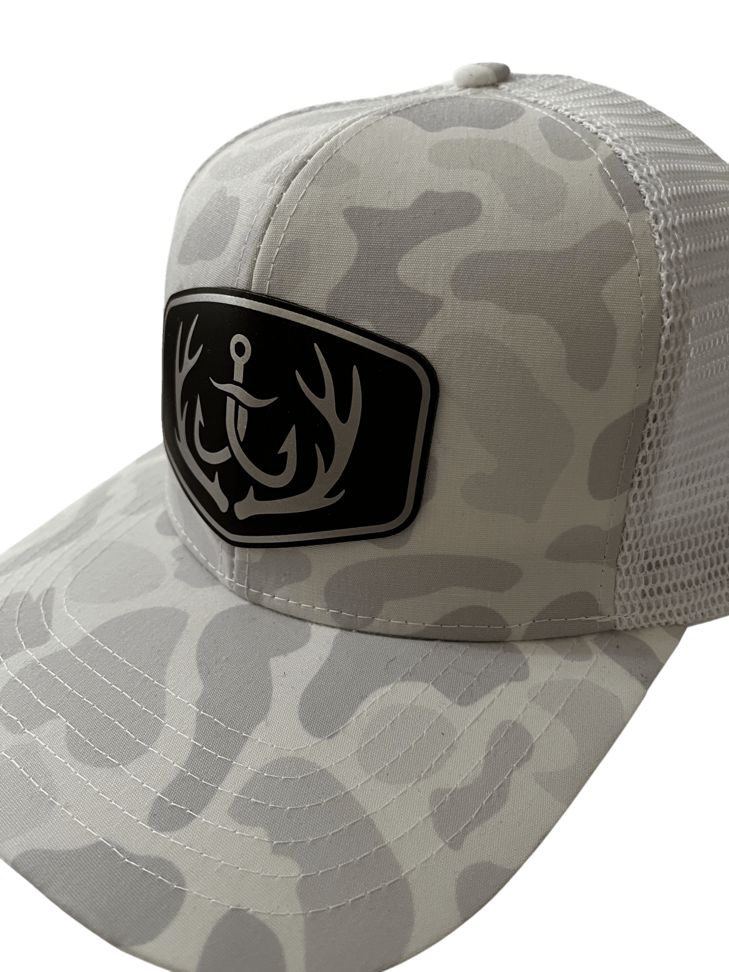 Snow Camo 6 - Panel Hat - Cello Outdoors Logo - Cello Outdoors