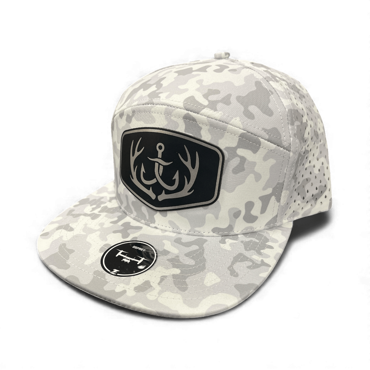Snow Camo Hat with Cello Outdoors Logo - Cello Outdoors