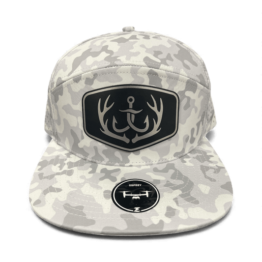 Snow Camo Hat with Cello Outdoors Logo - Cello Outdoors