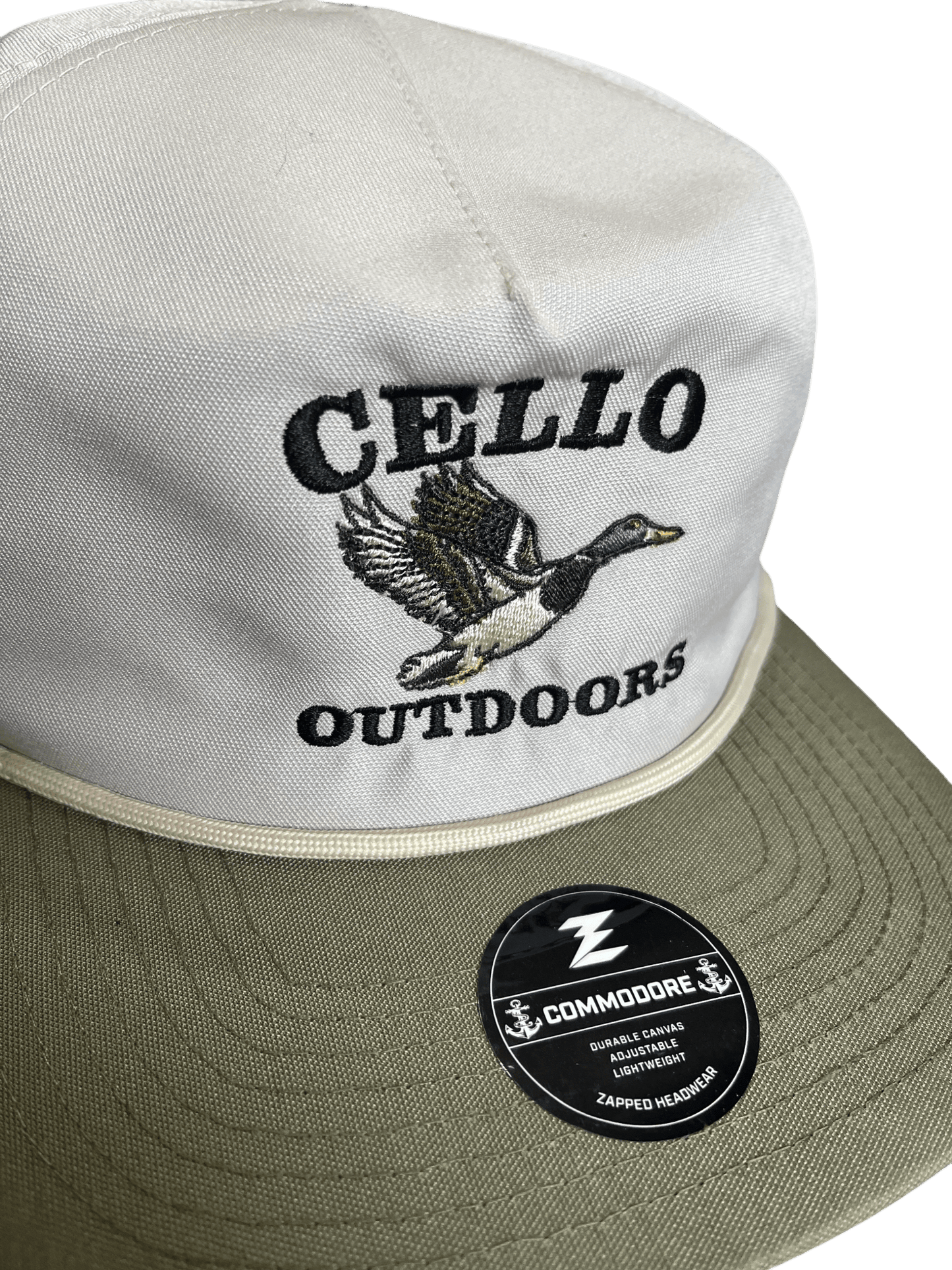 Zapped Headwear Commodore - Natural/Olive - Cello Outdoors