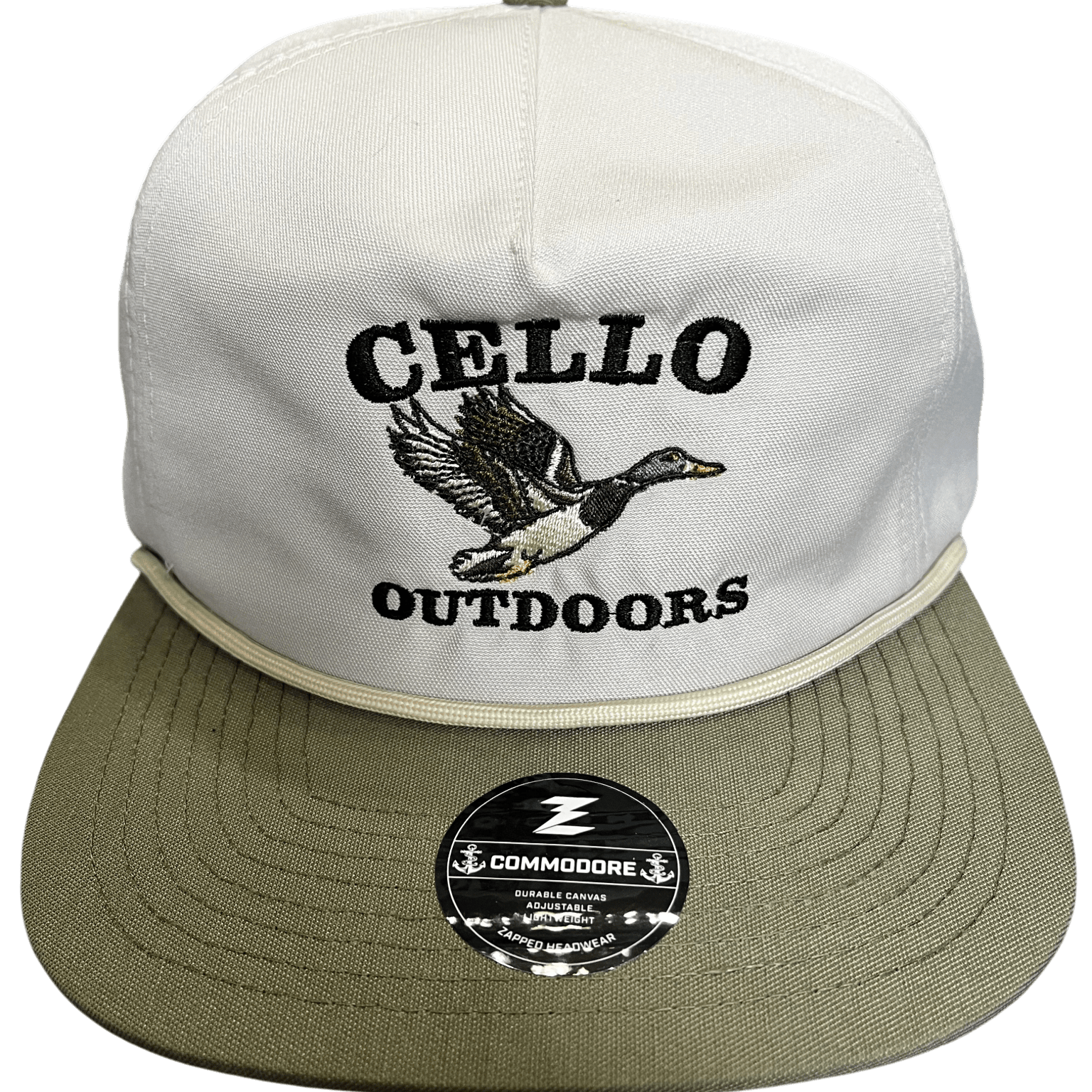 Zapped Headwear Commodore - Natural/Olive - Cello Outdoors